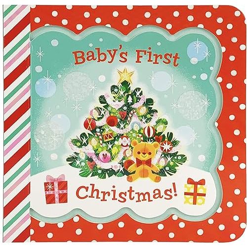 Baby's First Christmas Greeting Card Board Book (Includes Envelope and Foil Sticker) For Newborns, 0-12 Months Board book – September 30, 2019