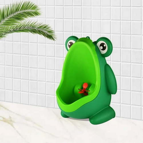 KOFPA Frog Pee Training, Urinal for Toddler Boy, Cute Frog Potty Training Urinal for Boys with Funny Aiming Target - Green