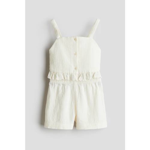 2-PIECE MUSLIN SET, White - size 3T (2-3Y)
