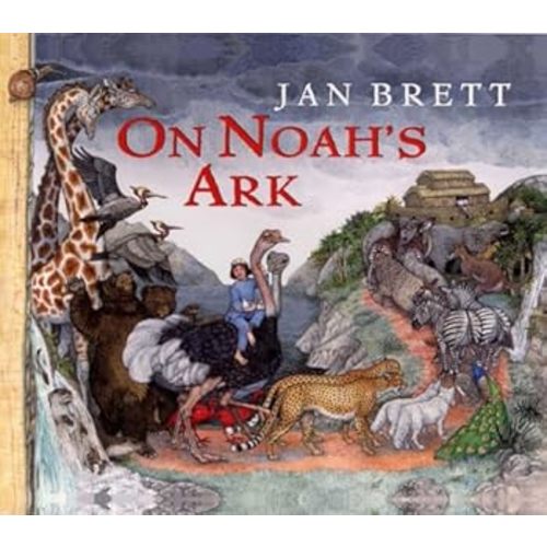 On Noah's Ark book by Jan Brett