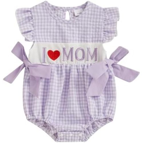 Newborn Baby Girl 4th of July Outfit Smocked Clothes 1st Fourth of July Bubble Romper Independence Day Bodysuits