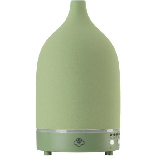 Serene House Vapor, Ultrasonic Essential Oil Cool Mist Diffuser – 7-Color Calming LED Light, Timer Control, Automatic Shut-Off – Green Ceramic, 90ml