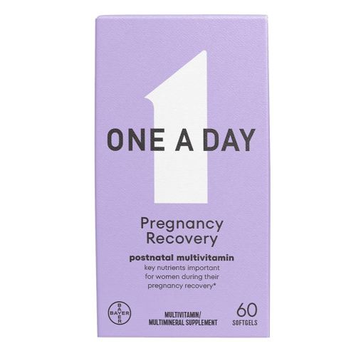 ONE A DAY Postnatal Complete Multivitamin for Post-Pregnancy with Folic Acid and Omega-3 DHA, 60 Count (Packaging May Vary)