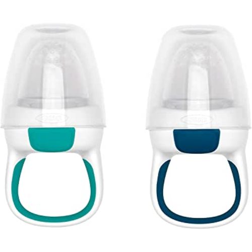 OXO Tot Silicone Self-Feeder 2 Pack Teal/Navy