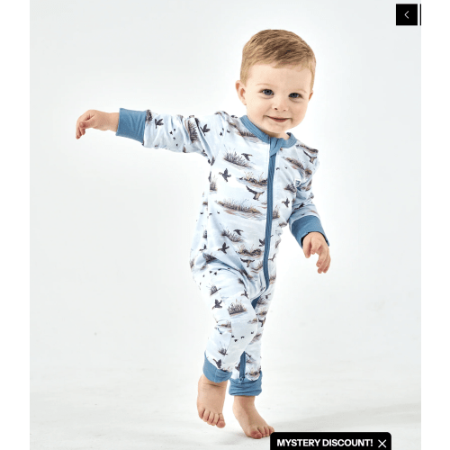 0-3 M | Duck Hunt Baby Zip Up | Hunting Infant Gift | BURLEBO