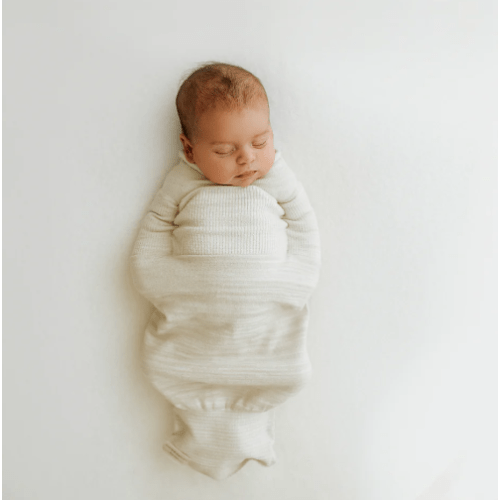 Bamboo Blend Beige Swaddle Sleep Sack – Swaddelini