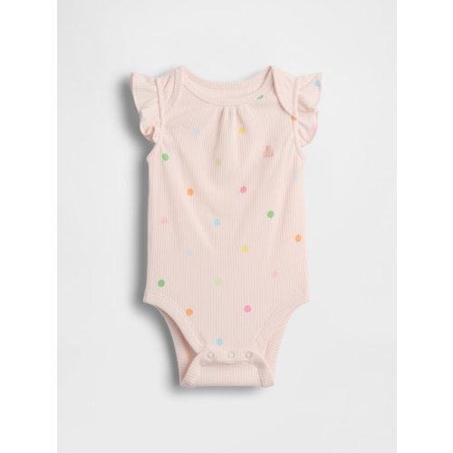 Baby First Favorites Organic Cotton Flutter-Sleeve Bodysuit