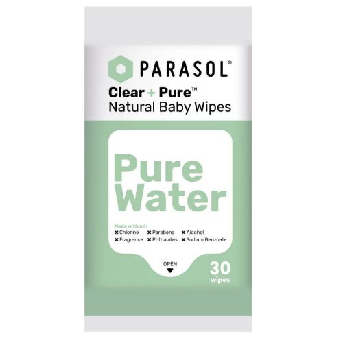 Parasol Clear+pure Natural Baby Wipes - 30ct