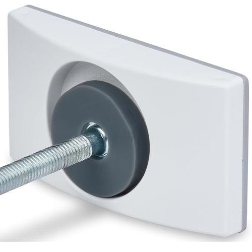 Wall Nanny - Baby Gate Wall Protector (Made in USA) Protect Walls from Pet Gates & Dog Gates - No Safety Hazard on Spindles - for Child Pressure Mounted Baby Gate for Stairs Cup Guard - White, 4 Pack