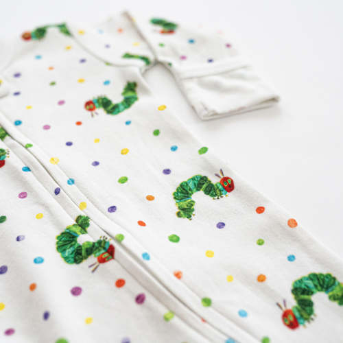 Organic 2-Way Zipper Footie in Caterpillar – L'ovedbaby