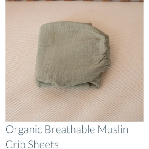 Organic Breathable Muslin Crib Sheets