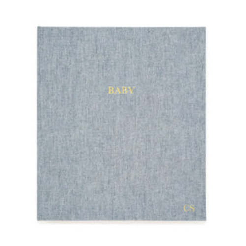 Baby Milestone Book, Chambray | Sugar Paper