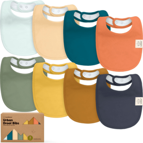 8-Pack Baby Drool Bibs