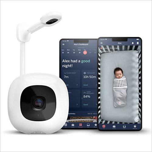 Nanit Pro Smart Baby Monitor & Wall Mount, White