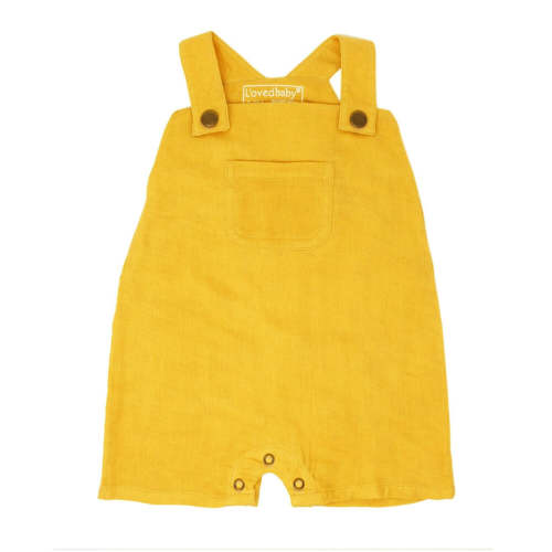 Organic Muslin Overall in Saffron – L'ovedbaby