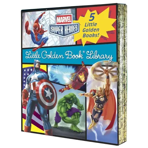 Marvel Super Heroes Little Golden Book Library: 5-Book Boxed Set: Spider-Man, Hulk, Iron Man, Captain America, The Avengers