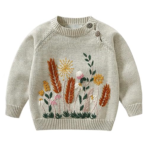 Lamgool Infant Baby Pullover Sweater Knitted Button Down Toddler Kids Sweatshirt for Spring