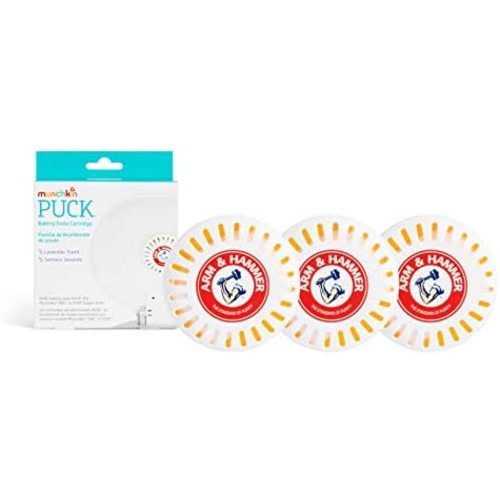 Munchkin Arm & Hammer Puck Baking Soda Cartridge, Lavender Scent, 3 Count