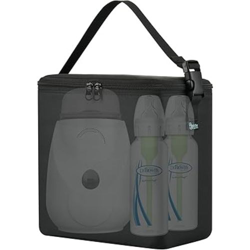Beautyflier Carrying Bag for Philips Avent Premium Fast Bottle Warmer, Travel Storage Bag for Dr. Brown’s Insta-Feed Bottle Warmer, Breastmilk Cooler Bag for Nursing Mom Daycare, Bag Only