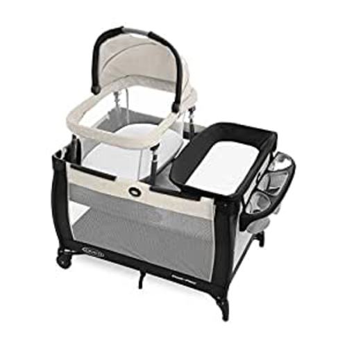 Amazon.com : Graco Pack 'n Play Day2Dream Travel Bassinet Playard Features Portable Bassinet Diaper Changer and More (Lo, Lo, W/Fold Flat Bassinet) : Baby