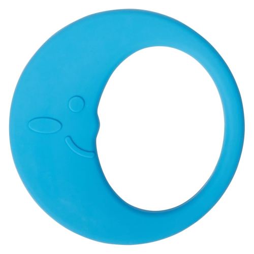C.R. Gibson 100% Food Grade Silicone Moon Baby Teether for Infants, 2.75" x 4.25", Multicolor