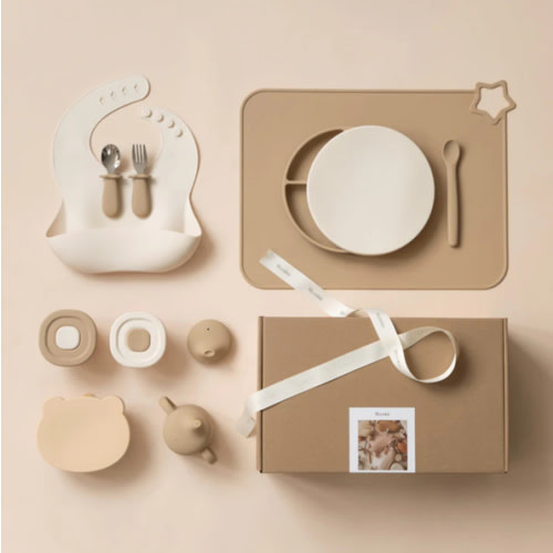 First Bites Gift Set (Croissant/Ivory)