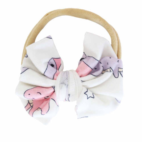 Dragon Adventure Knit Bow Headband | Pink
