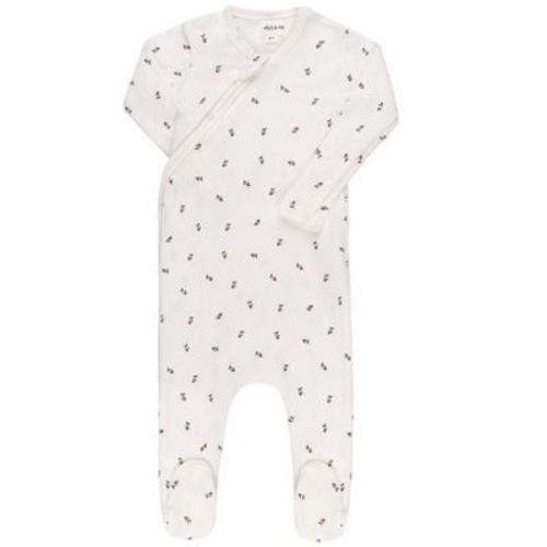 Ely's & Co. Baby Cotton Ribbed Zipper Footie
