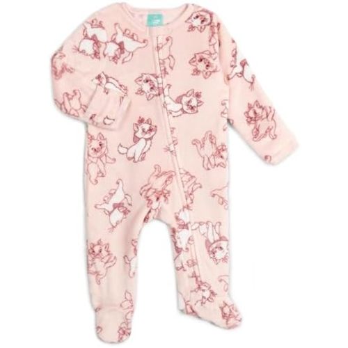 Disney Minnie Mouse Baby Girls Fleece 2 Pack Woobie Coveralls Newborn to Infant Sizes (Newborn - 24 Months)