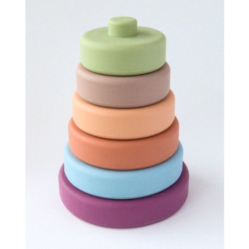 Silicone Stacker - Desert Colors - Natural stacking toy for babies and toddlers