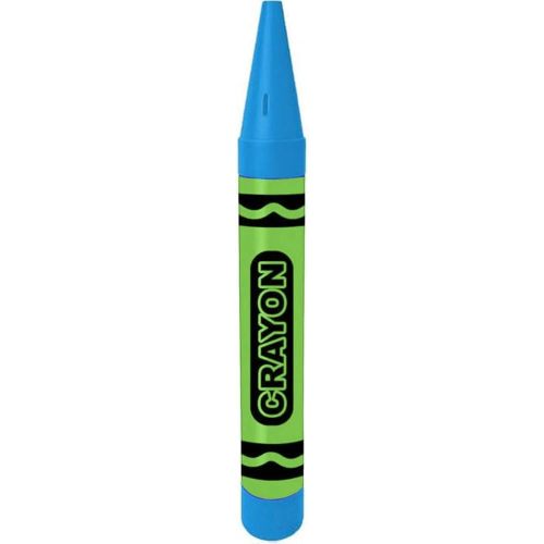 PMU 36 Inch Crayon Bank Giant - Crayon Piggy Bank Jumbo Coin Savings Bank for Kids, Bi-Color Lime Green and Turquoise, Playground Decoration (1/Pkg) Pkg/1