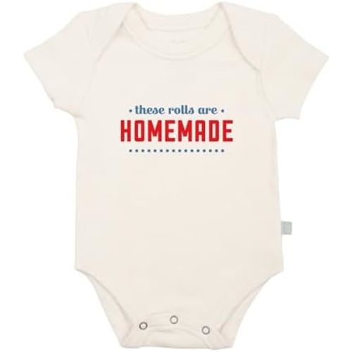 Finn + Emma Organic Cotton Graphic Baby Bodysuits - Gender Neutral Onesie for 0-12 Months in Multiple Sizes and Styles