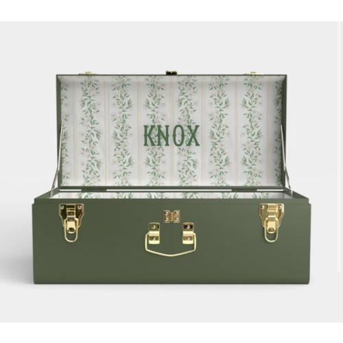 Petite Classic Trunk - Green - Darling Dogwood / Embroidery