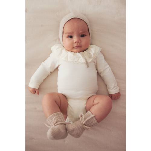 BODYSUIT WITH RUFFLED COLLAR