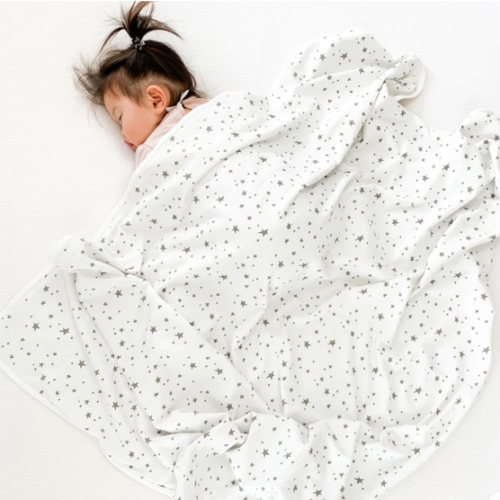 Merino Wool Toddler Blanket | Star Pattern