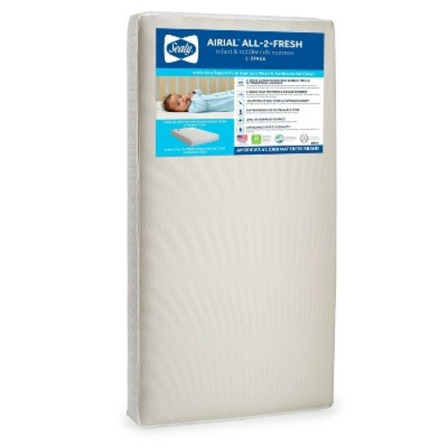 Sealy Airial Breathable 2-Stage Crib Mattress and Toddler Mattress