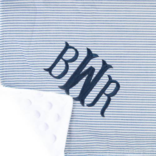 Personalized Baby Blankets, Monogrammed Seersucker Baby Blanket, Custom Baby Blanket, Personalized Baby Gifts, Baby Boy/Girl