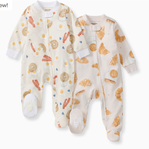 Eggs & Coffee Organic Sleep & Play 2 Pack – Burt's Bees Baby