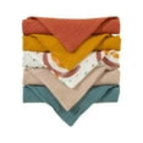 shyuyusa Muslin Baby Bibs Printed Baby Bib Set for Boys Girls,Cotton Baby Bib for Drooling and Teething, Absorbent & Adjustable Bandana Bibs