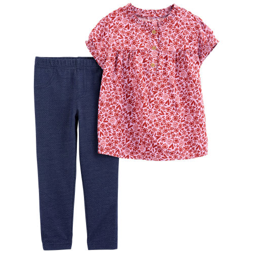 Baby 2-Piece Floral Shirt & Jegging Set - Carter's | Carter's