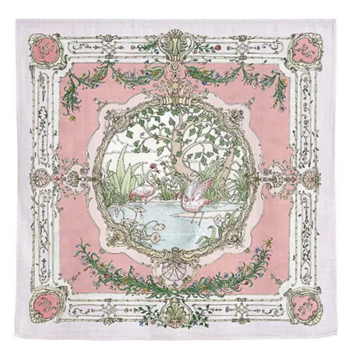 Atelier Choux Paris Baby Organic Cotton Tapestry Carre Swaddle Blanket with Gift Box