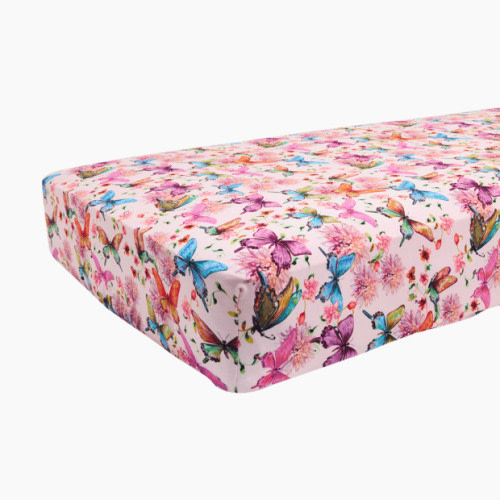 Posh Peanut Crib Sheet - Watercolor Butterfly, One Size