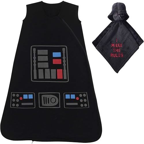 Lambs & Ivy Star Wars Darth Vader Wearable Blanket & Lovey Baby Gift Set - 2pc