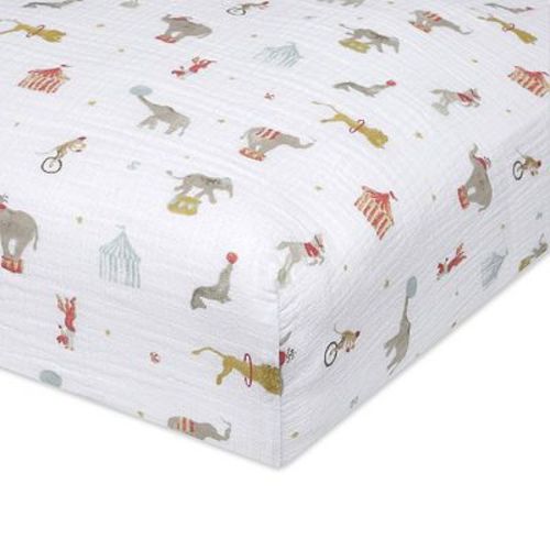 aden + anais essentials Cotton Muslin Fitted Crib Sheet