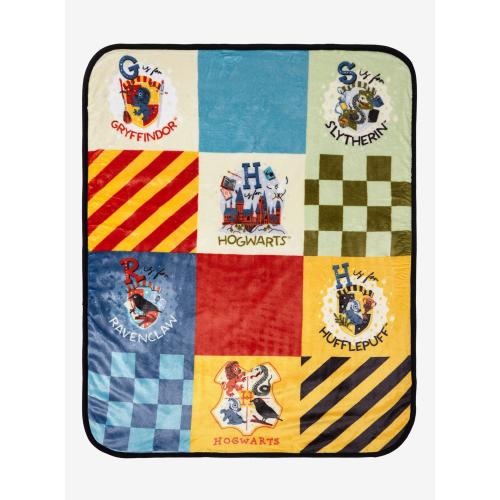 Harry Potter Hogwarts House Crest Baby Blanket — BoxLunch Exclusive