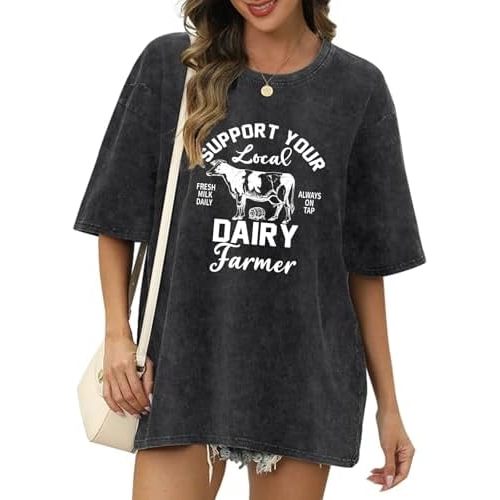 Breastfeeding Shirts for Women Zipper Maternity Nursing Shirt Postpartum Friendly Funny Oversized Graphic Tees