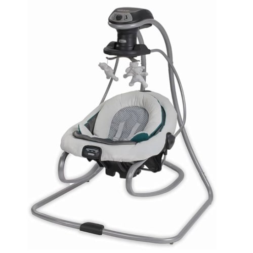 Graco DuetSoothe Swing and Rocker with Removable Swing Seat and 6 Swinging Speeds for Toddler Swing Seat and Swing Chair