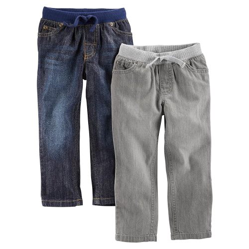 Simple Joys by Carter's Baby Boys' 2-Pack Pull on Denim Pant