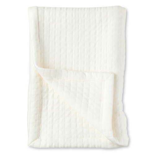 Parent's Choice Knit Baby Blanket, 100% Cotton, Soft & Cozy, Egret, 30 in x 40 in