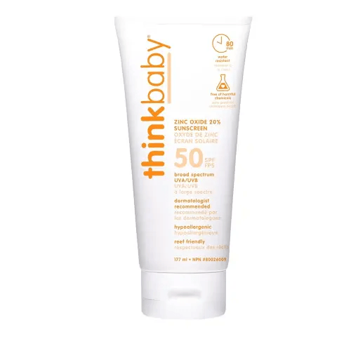 Thinkbaby - Safe Sunscreen Spf 50+, 6oz, 6 Fluid_Ounces